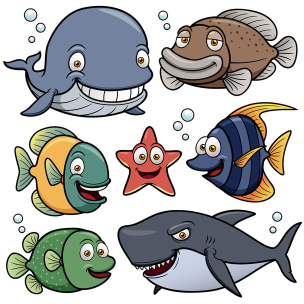 Sea Animals Collection - ベクター画像