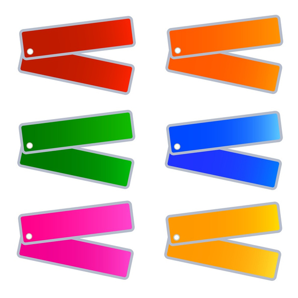 Набор ярлыков Muti Colors
 - Вектор,изображение