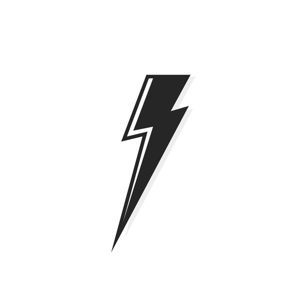 Progettazione del logo del fulmine elettrico. Icona del tuono. Illustrazione vettoriale moderna in stile piatto
 - Vettoriali, immagini