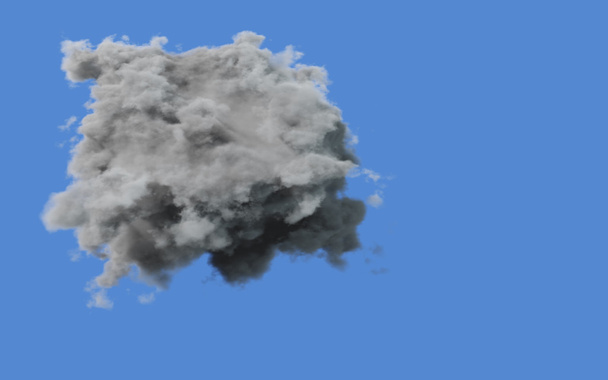 Nuage gris orage sur un ciel bleu
 - Photo, image