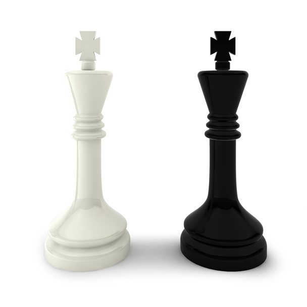 Two chess kings - Zdjęcie, obraz