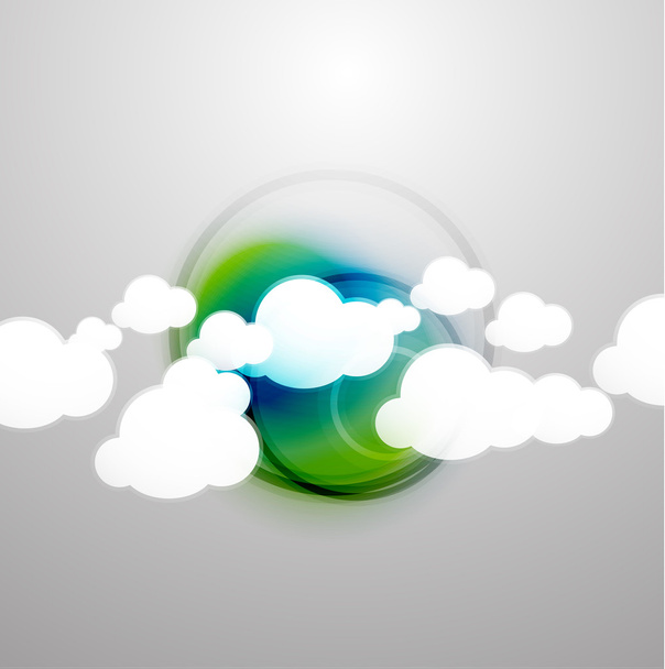Design della tecnologia cloud vettoriale
 - Vettoriali, immagini