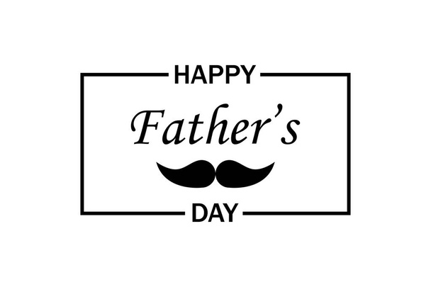 Father day celebration. Vintage style symbol. Daddy banner sign. - Vector, imagen