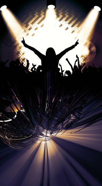 Плакат празднования дискотеки
  - Фото, изображение