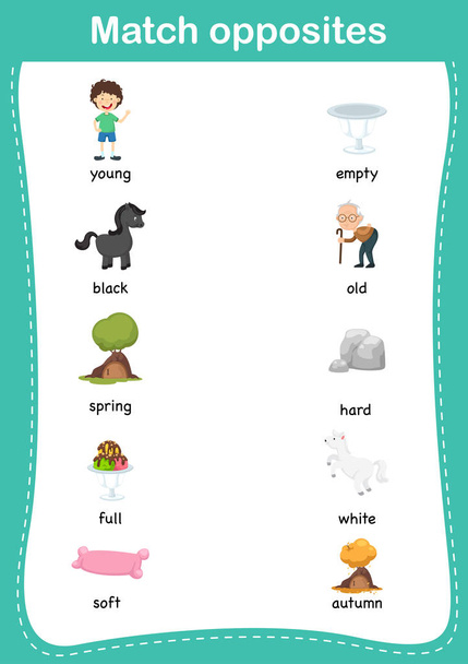 Matching children educational game - Vector, Image