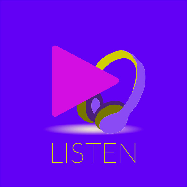 podcast listeners concept vector illustration - Vector, Image