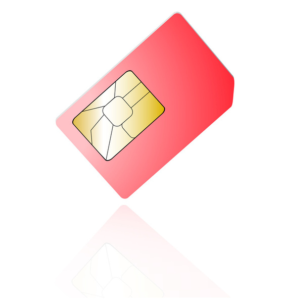 Tarjetas SIM aisladas sobre fondo blanco
 - Vector, imagen