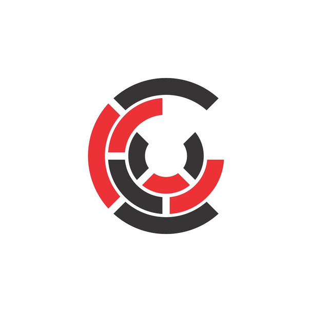 letra c logo diseño vector - Vector, imagen
