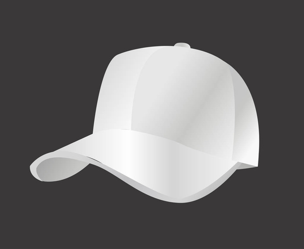 Векторная иллюстрация бейсбольной кепки
  - Вектор,изображение