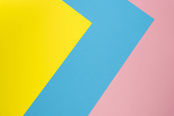 Pastellpapier Hintergrund. minimales Konzept geometrischer Hintergrund - Foto, Bild