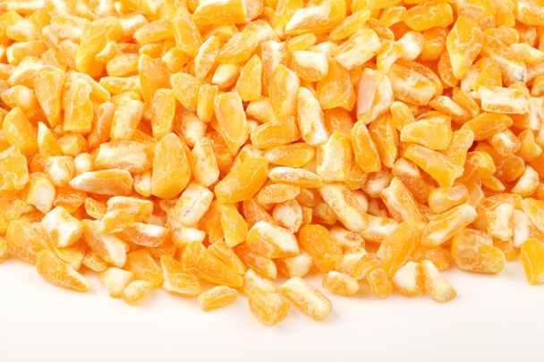 Grain corn closeup on a white background - Fotografie, Obrázek