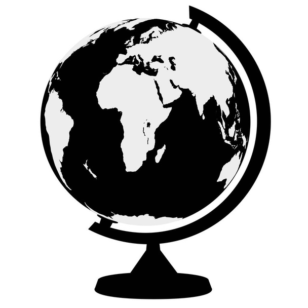 Globus auf weißem Hintergrund - Vektor, Bild