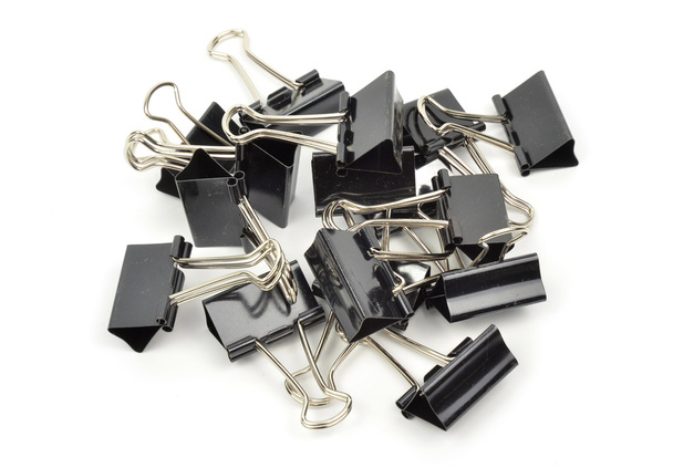 A black binder clip - Photo, Image