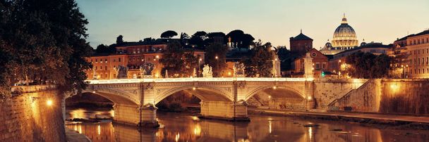 Rome River Tiber panorama - Photo, Image