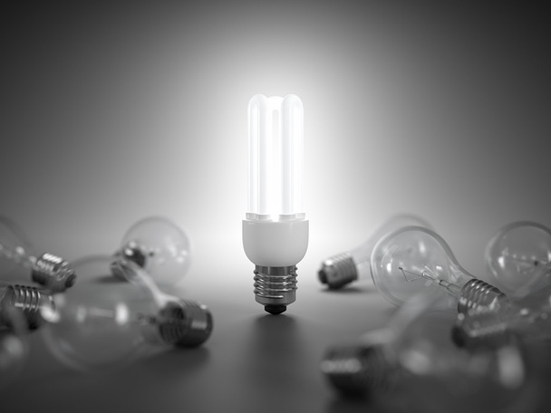 Energiebesparende lamp - Foto, afbeelding