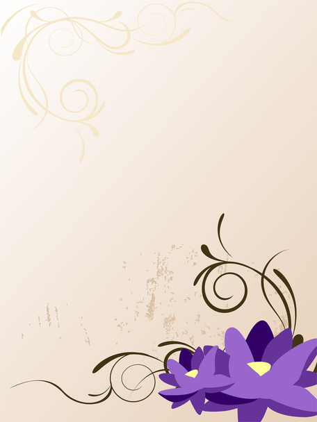 Bloemen achtergrond - Vector, afbeelding