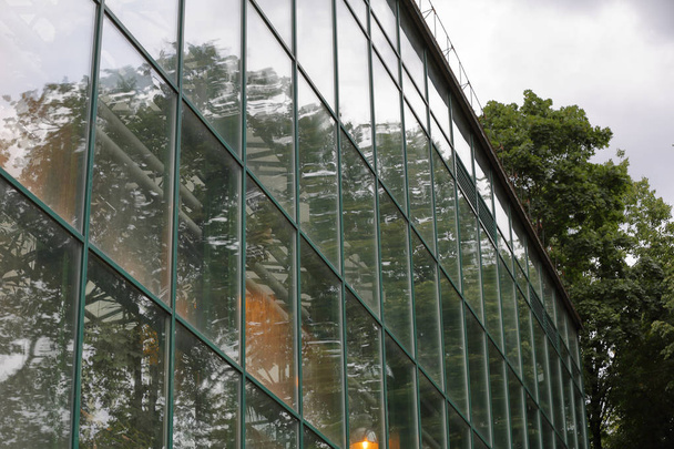Üveghomlokzat a trópusi növények számára - Fotó, kép