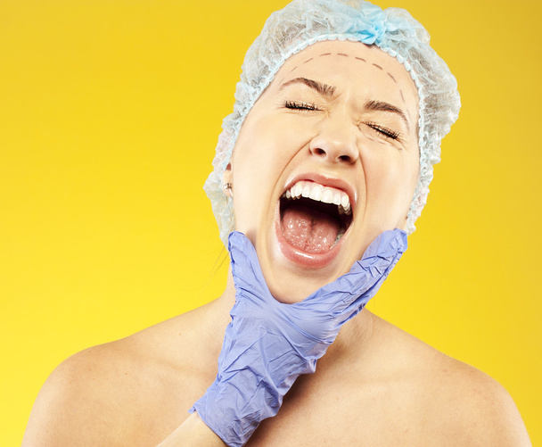 plastic surgery. woman - Foto, afbeelding