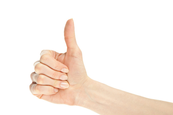 Hand showing thumbs up - Foto, Imagem