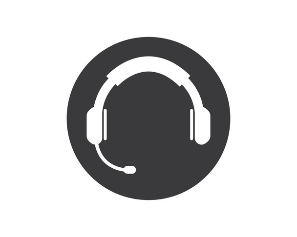 ακουστικά εικονίδιο λογότυπο διάνυσμα - Διάνυσμα, εικόνα