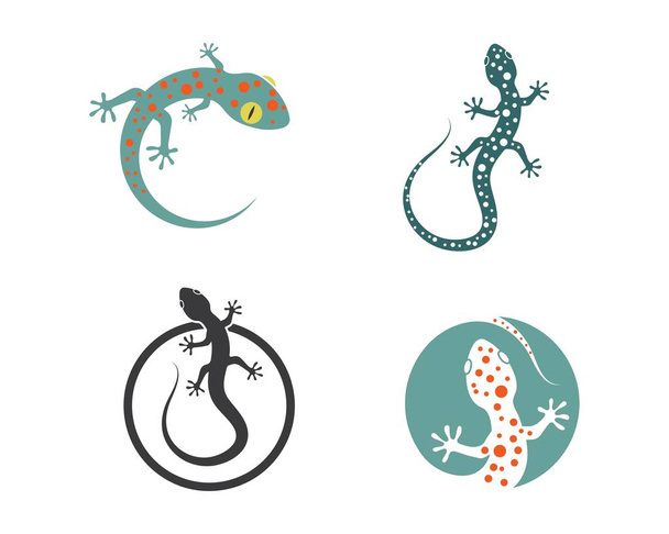 Ilustración Gecko logo vector icono
  - Vector, imagen