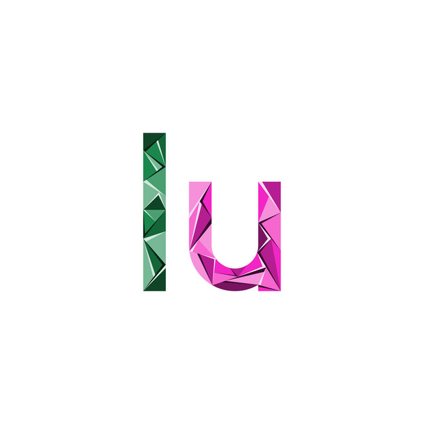 initial letter abstract triangle logo vector - Vektör, Görsel