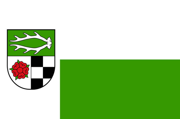 Flag of Herten in North Rhine-Westphalia, Germany - Vector, Image