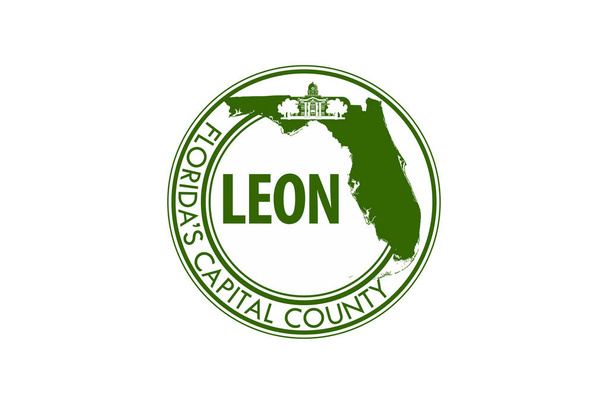 Flag of Leon County in Florida of USA - Vector, Image