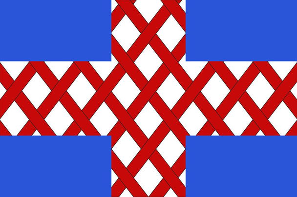 Флаг Шоле в штате Мэн и Луара де ла Луара - регион
 - Вектор,изображение