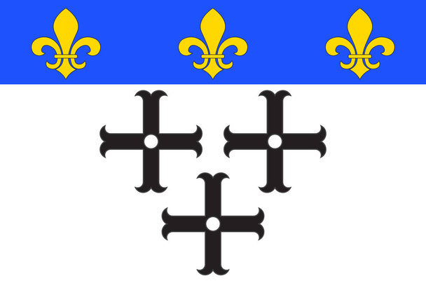 Drapeau de l'Allier en Auvergne-Rhône-Alpes en France
 - Vecteur, image