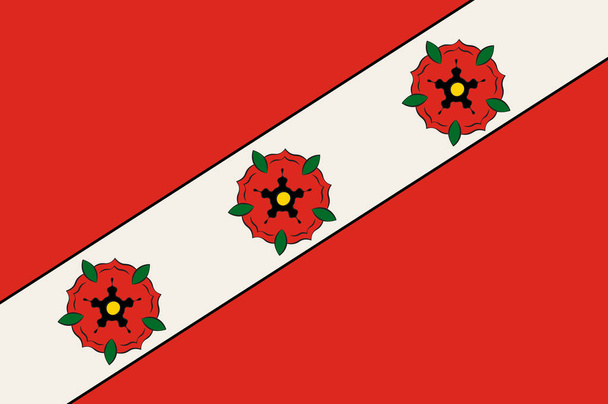 Az Észak-Rajna-Vesztfália zászlaja (Németország) - Vektor, kép