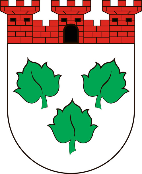 Coat of arms of Burscheid in North Rhine-Westphalia, Germany - Vector, Image