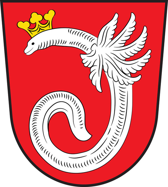 Ahlen címere Észak-Rajna-Vesztfália, Németország - Vektor, kép