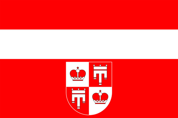 Liechtenstein içinde Vaduz bayrağı - Vektör, Görsel
