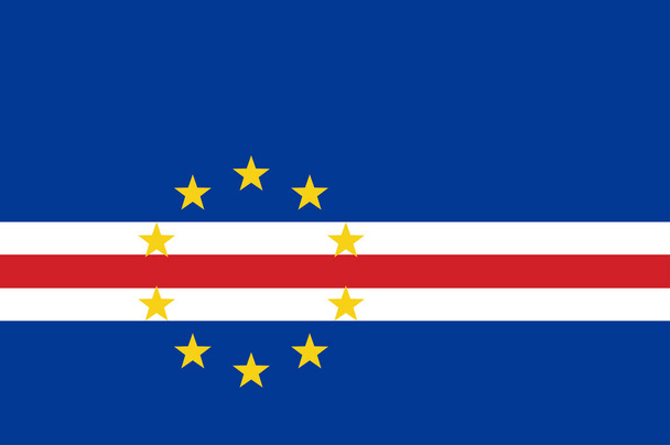 Bandera de Cabo Verde
  - Vector, imagen