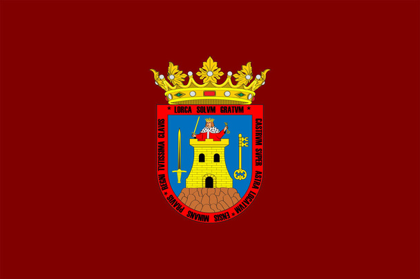 Bandiera di Lorca nella regione di Murcia in Spagna
 - Vettoriali, immagini