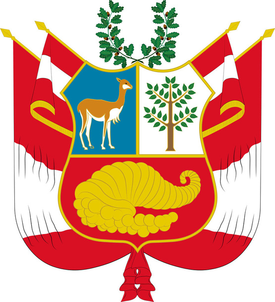 Εθνόσημο του Περού - Διάνυσμα, εικόνα