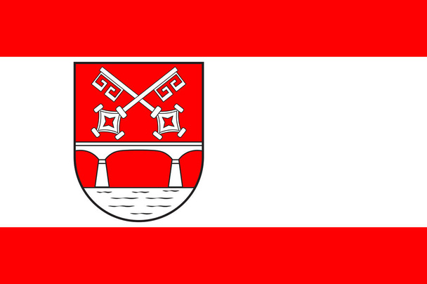Bandera de Petershagen en Renania del Norte-Westfalia, Alemania
 - Vector, Imagen