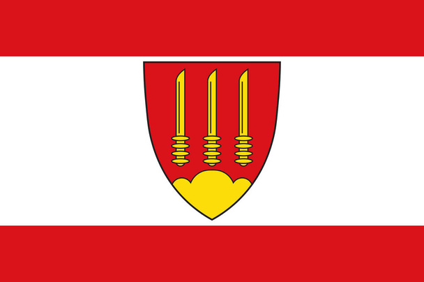 Sassenberg zászlaja, Észak-Rajna – Vesztfália, Németország - Vektor, kép