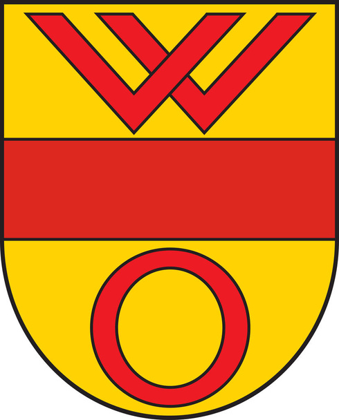 Olfen címere Észak-Rajna-Vesztfáliában, Németország - Vektor, kép