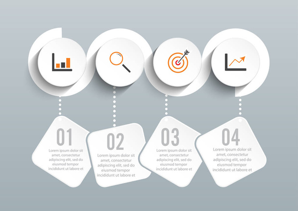 Infografika projekt wektor i marketingu ikony mogą być używane dla wo - Wektor, obraz