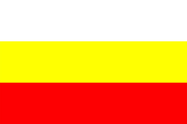 Çek Cumhuriyeti bölgesinde Hradec Kralove şehri bayrağı - Vektör, Görsel