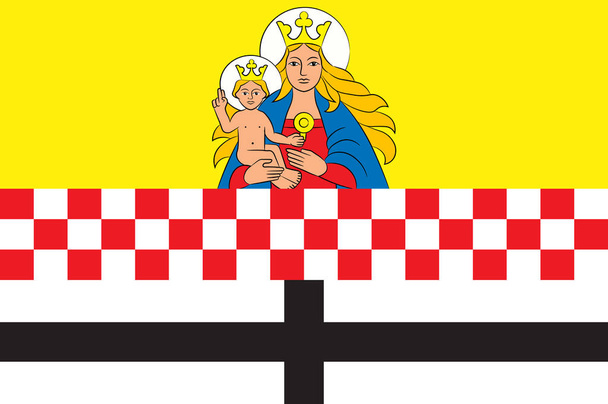 Neuenrade vlajka v Severním Porýní-Vestfálsku, Německo - Vektor, obrázek