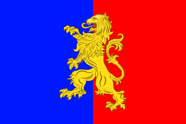 Normandiya Eure 'deki Bernay bayrağı Fransa 'nın bir bölgedir - Vektör, Görsel