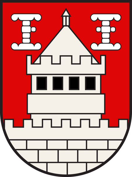 Isselburg címere észak-rajna-vesztfáliai, Németország - Vektor, kép