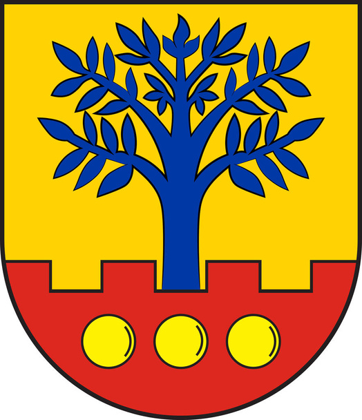 Ascheberg címere Észak-Rajna-Vesztfáliában, Németország - Vektor, kép