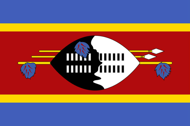 Drapeau du Swaziland
 - Vecteur, image
