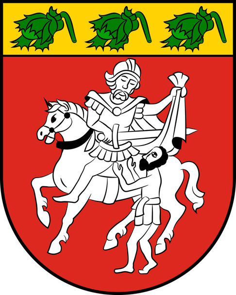 Státní znak Nottulnu v Severním Porýní-Vestfálsku, Německo - Vektor, obrázek