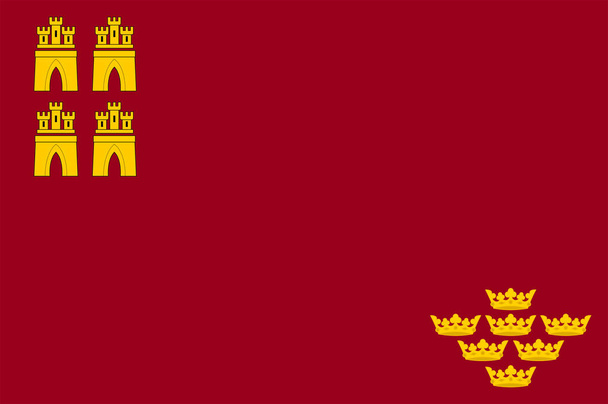 Bandiera della Regione di Murcia in Spagna
 - Vettoriali, immagini
