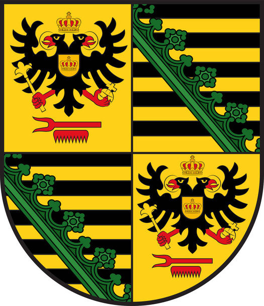 Armoiries de Saalfeld-Rudolstadt en Thuringe en Allemagne
 - Vecteur, image